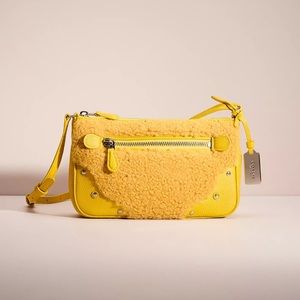 COACH ryder shearling crossbody bag